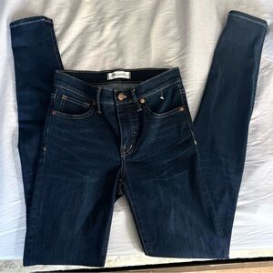 Madewell Dark Indigo High-Rise Skinny Jeans